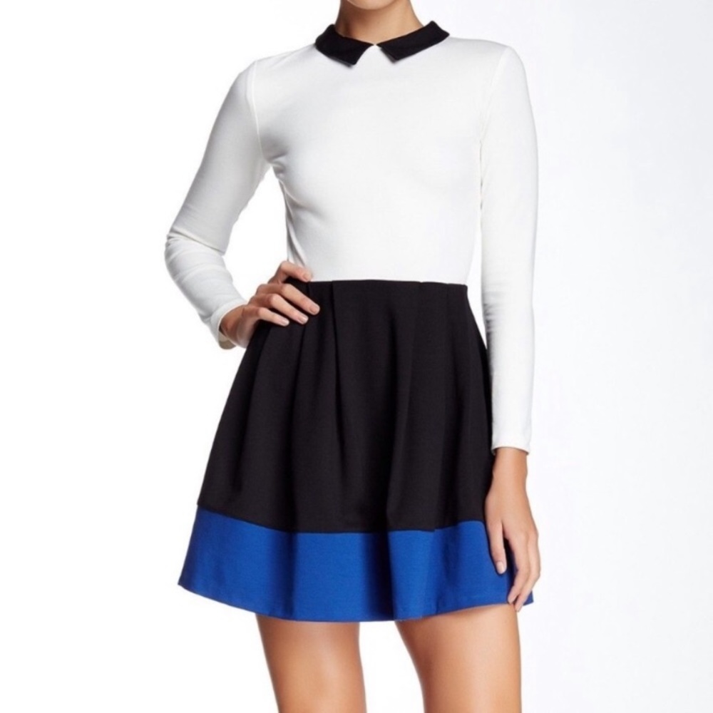COPY - love ady ...add long sleeve color block dress